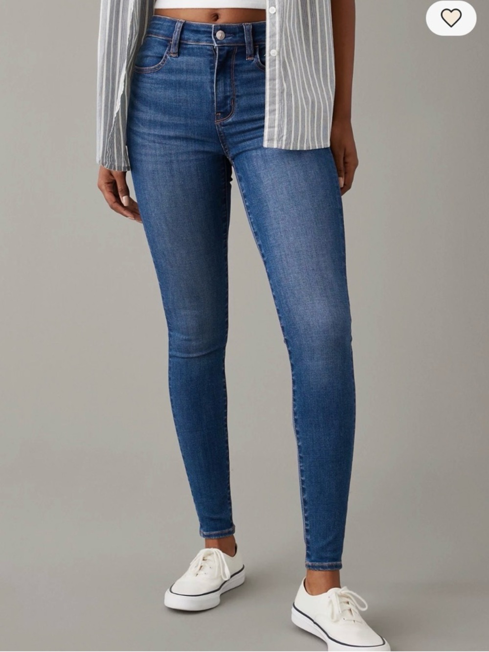 Classic Mid-Rise Indigo Skinny Jeans - Women
